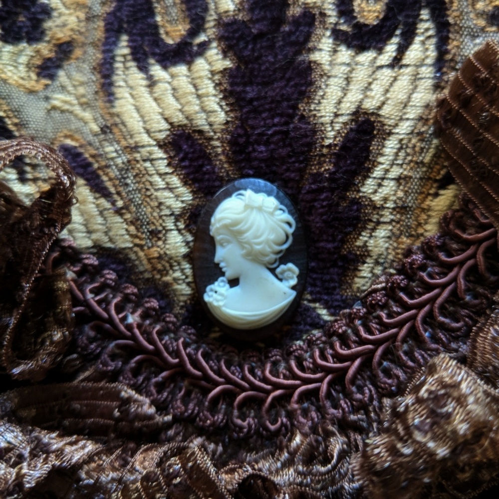 Bohemian Tapestry Purse Fringe Gypsy Streampunk - Picture 8 of 8